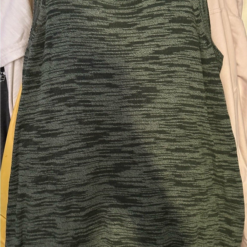 LOGO by Lori Goldstein Green Tank Top